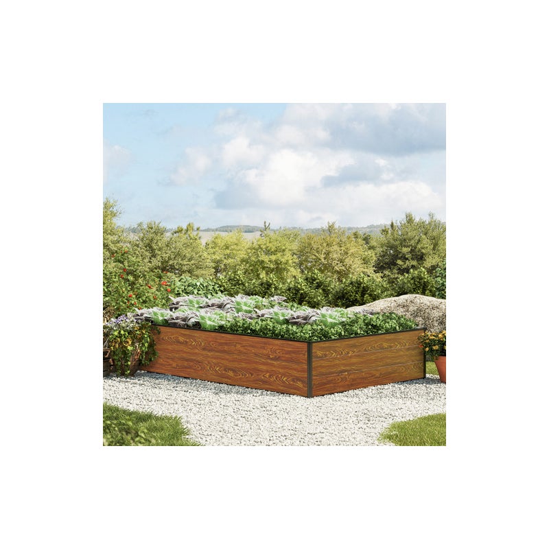 119 x 195 x 39 cm Grzadka podwyzszona, optyka drewna