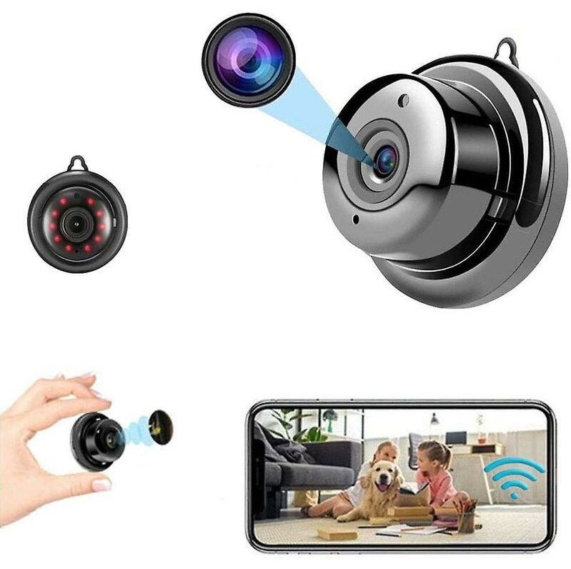Mini kamera Nanny Cam, kamera szpiegowska, kamera do monitoringu domu, 1080p HD noktowizor na podczerwień z detekcją ruchu