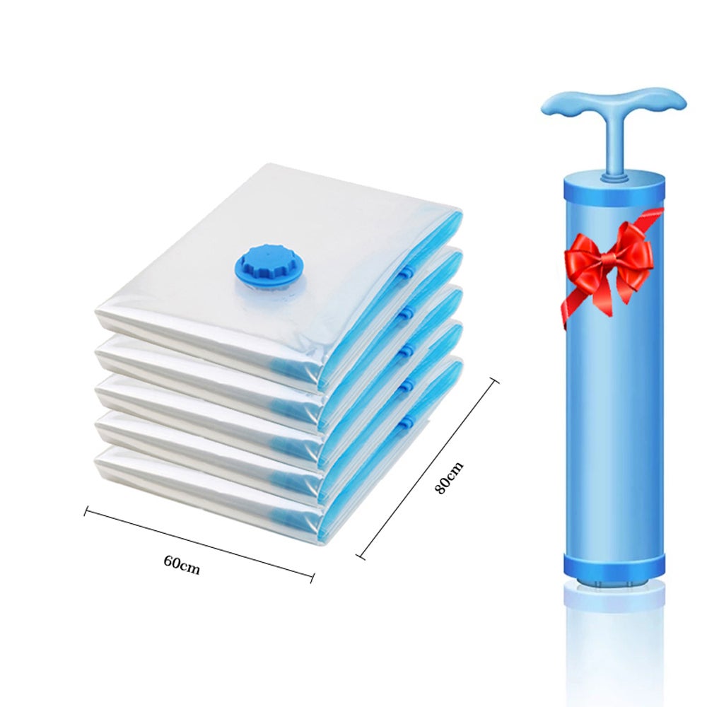 Bolsas de almacenamiento al vacío para ropa de cama, almohadas