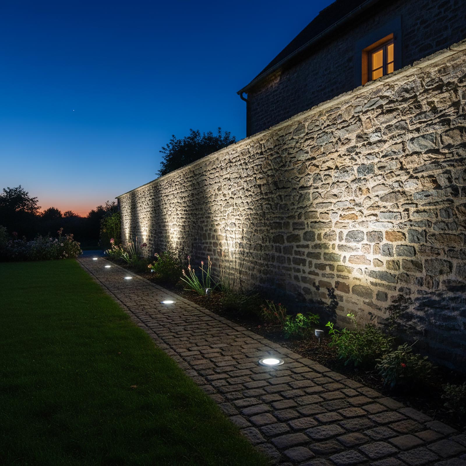 Faretto calpestabile incasso acciaio 304 impermeabile IP67 LED GU10 segnapassi luce giardino facciate piante 230V - 5