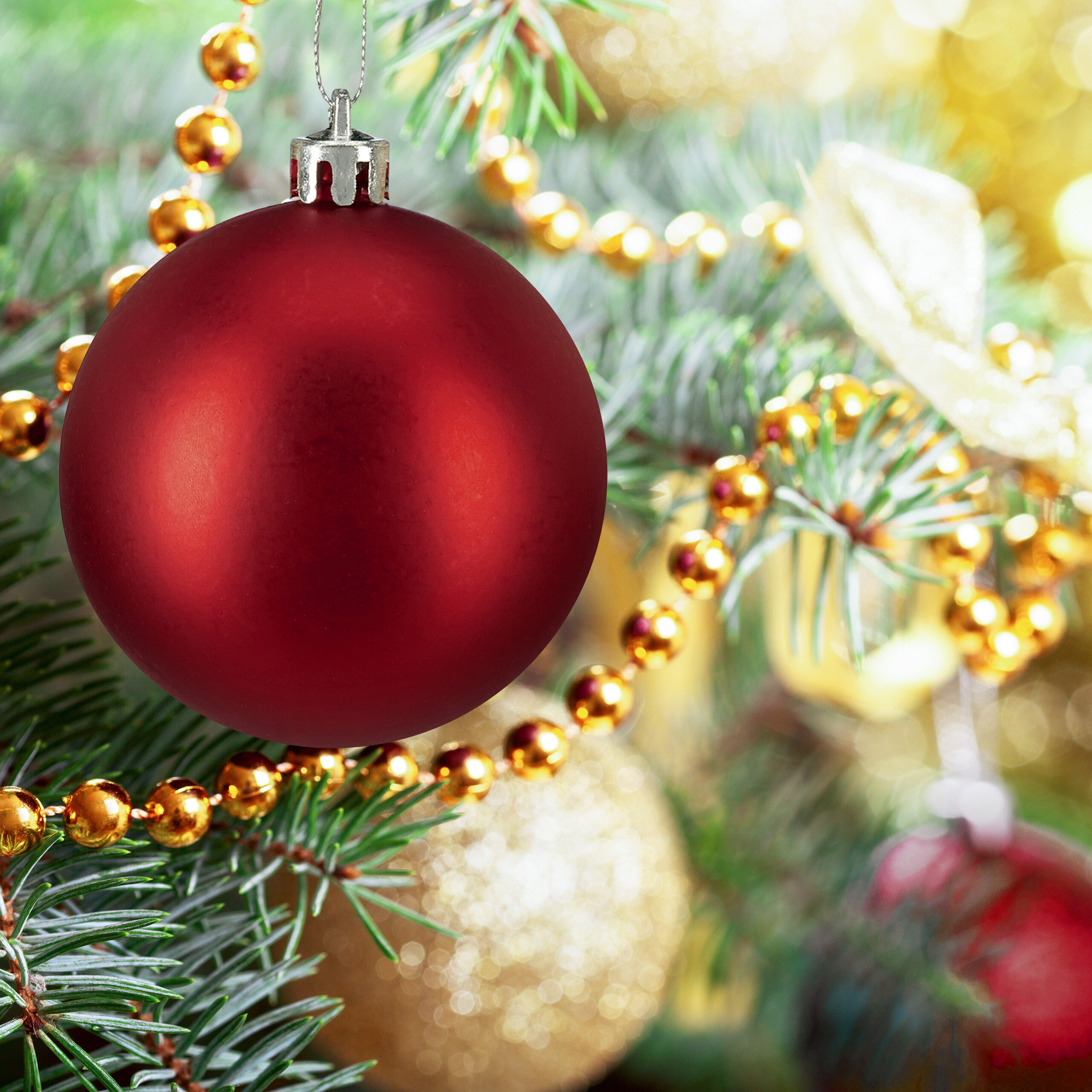 Palline Di Natale, Set 50 Palle Albero, Addobbi Natalizi, ∅ 6 Cm