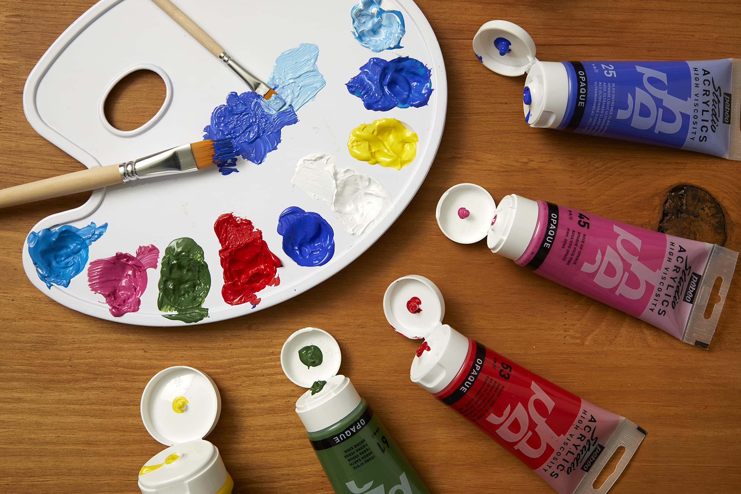 PEBEO Studio Acrylics Fine Acrylic Conservazione, Acrilico, Argento, 500 ml (Confezione da 1), 500 unità - 2