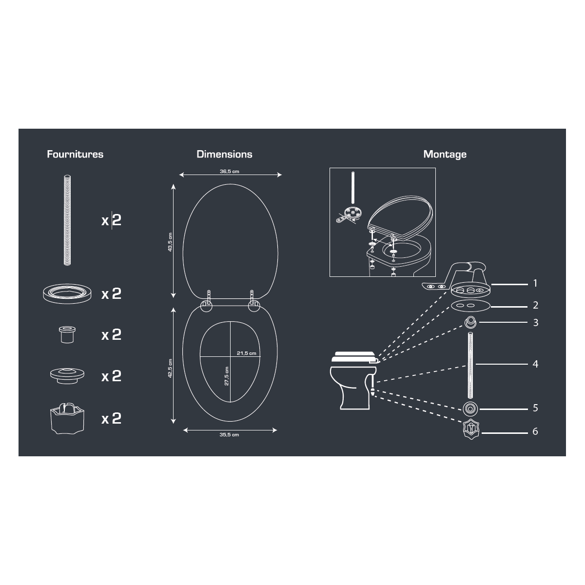 Abattant WC effet bois CARNAC - 3