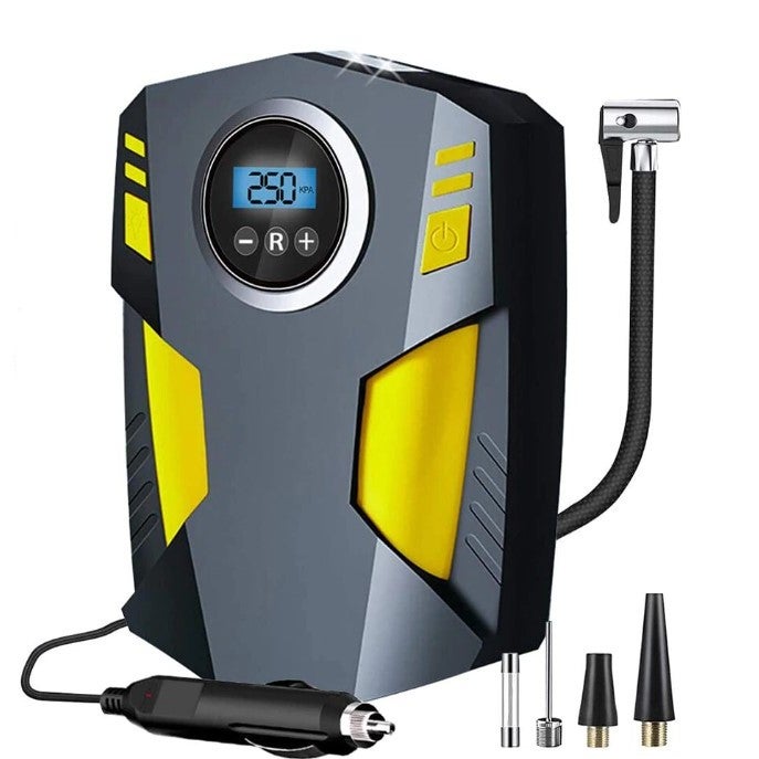 Compresor auto portabil Flippy 12V 120W 35 l/min cu lanterna si afisaj digital