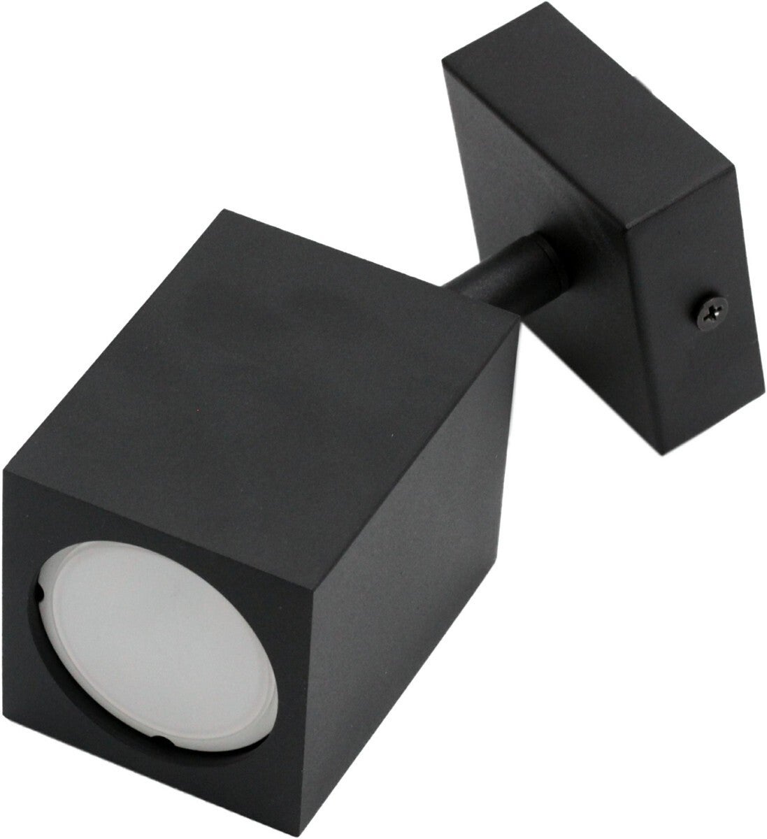 Kinkiet ścienny Quantus czarny 1xGU10x40W minimalistyczny wym: 15 x 6 x 6 cm metal IP20 IdeaLED