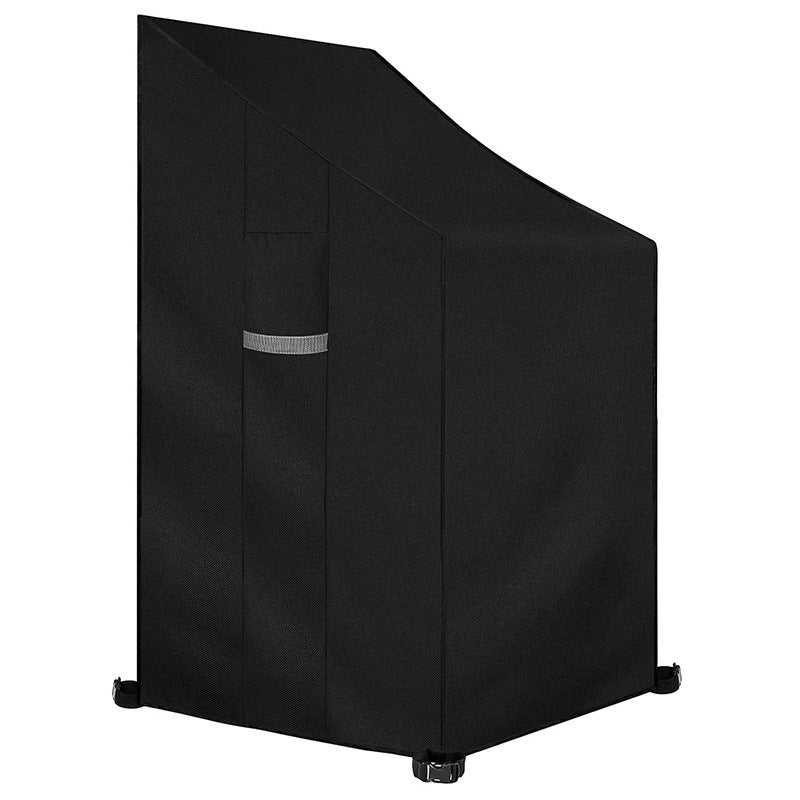 Wodoodporny pokrowiec na krzesło ogrodowe, odpowiedni do krzeseł na patio, wiatroszczelny, wykonany z trwałej tkaniny Oxford, składany, wymiary