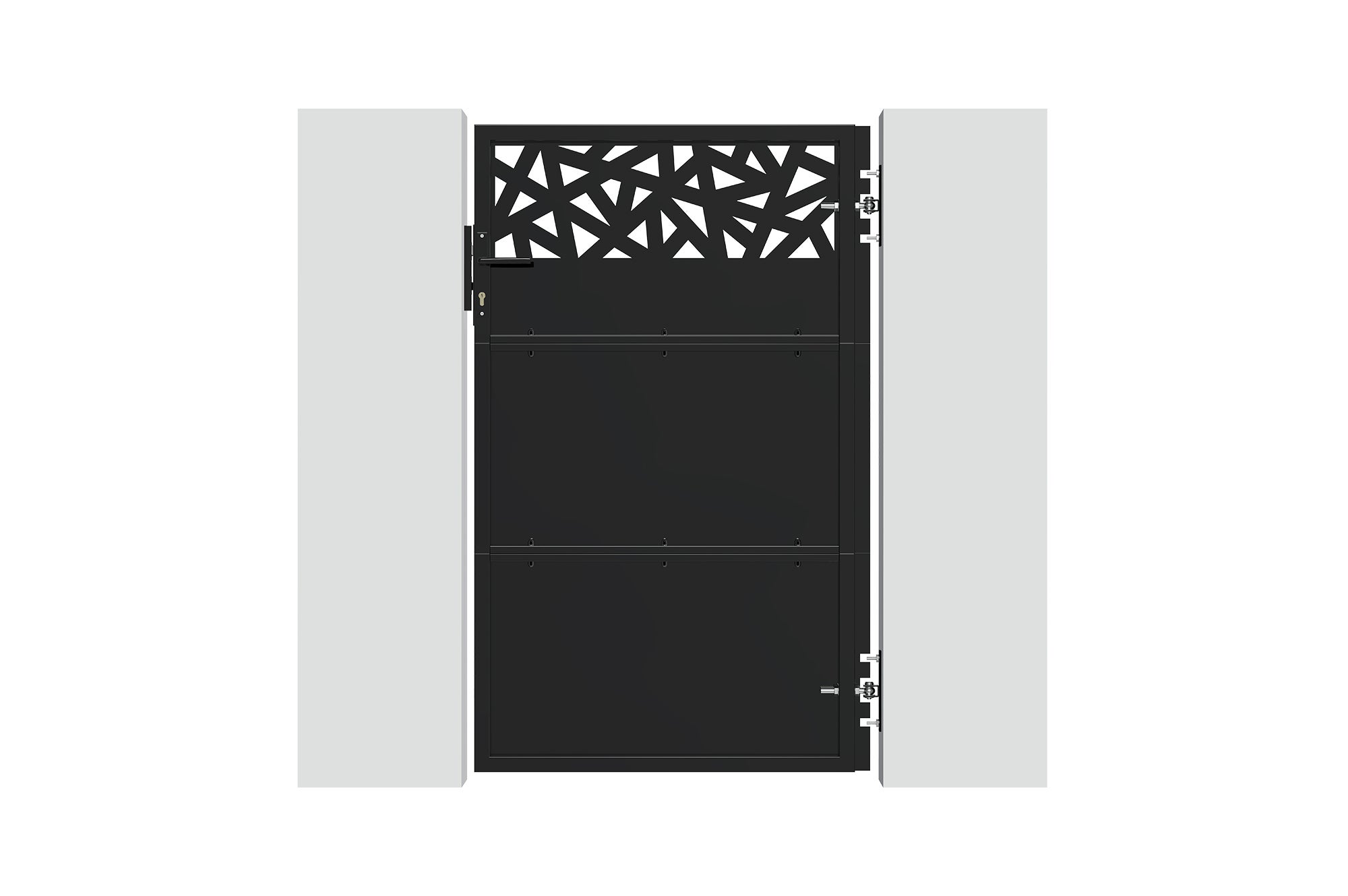 Portillon NALI RUIVO 1m H.160cm Acier Noir mat - 5