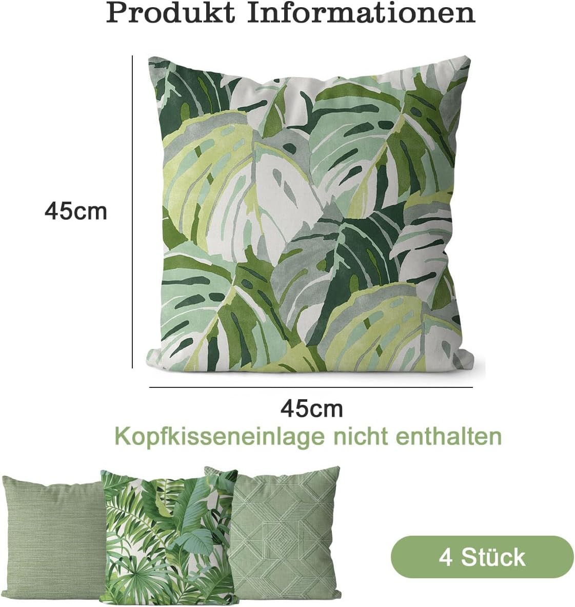 Fodera Per Cuscino Effetto Raphia - Quadrato - 45x45cm - Unico - Foto 2