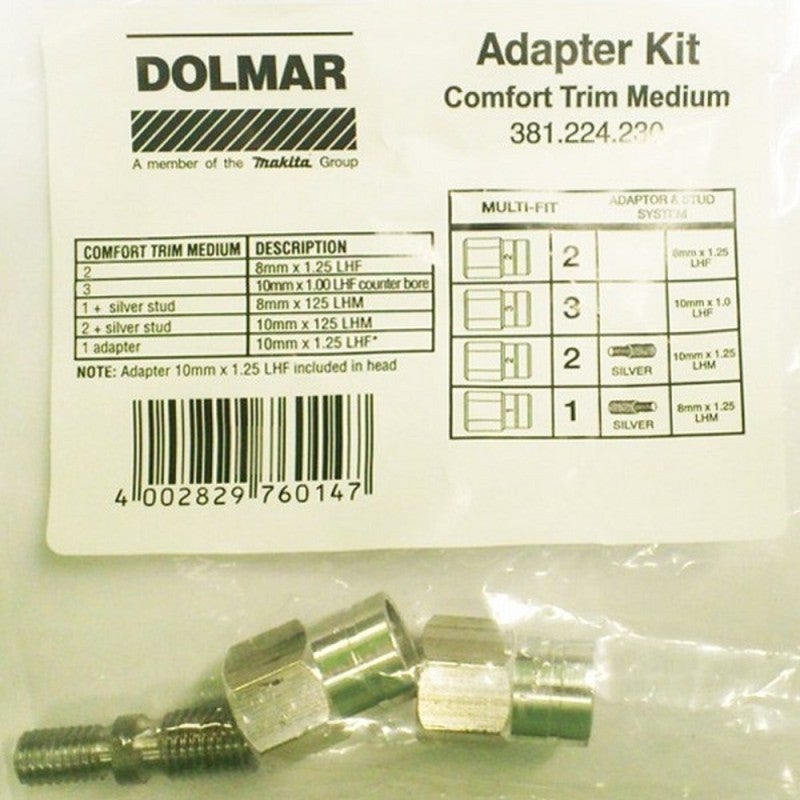 DOLMAR 382224310 Adapter - Für Verschiedene Gewinde 8x1.25 Bis 12x1.75 Lhf