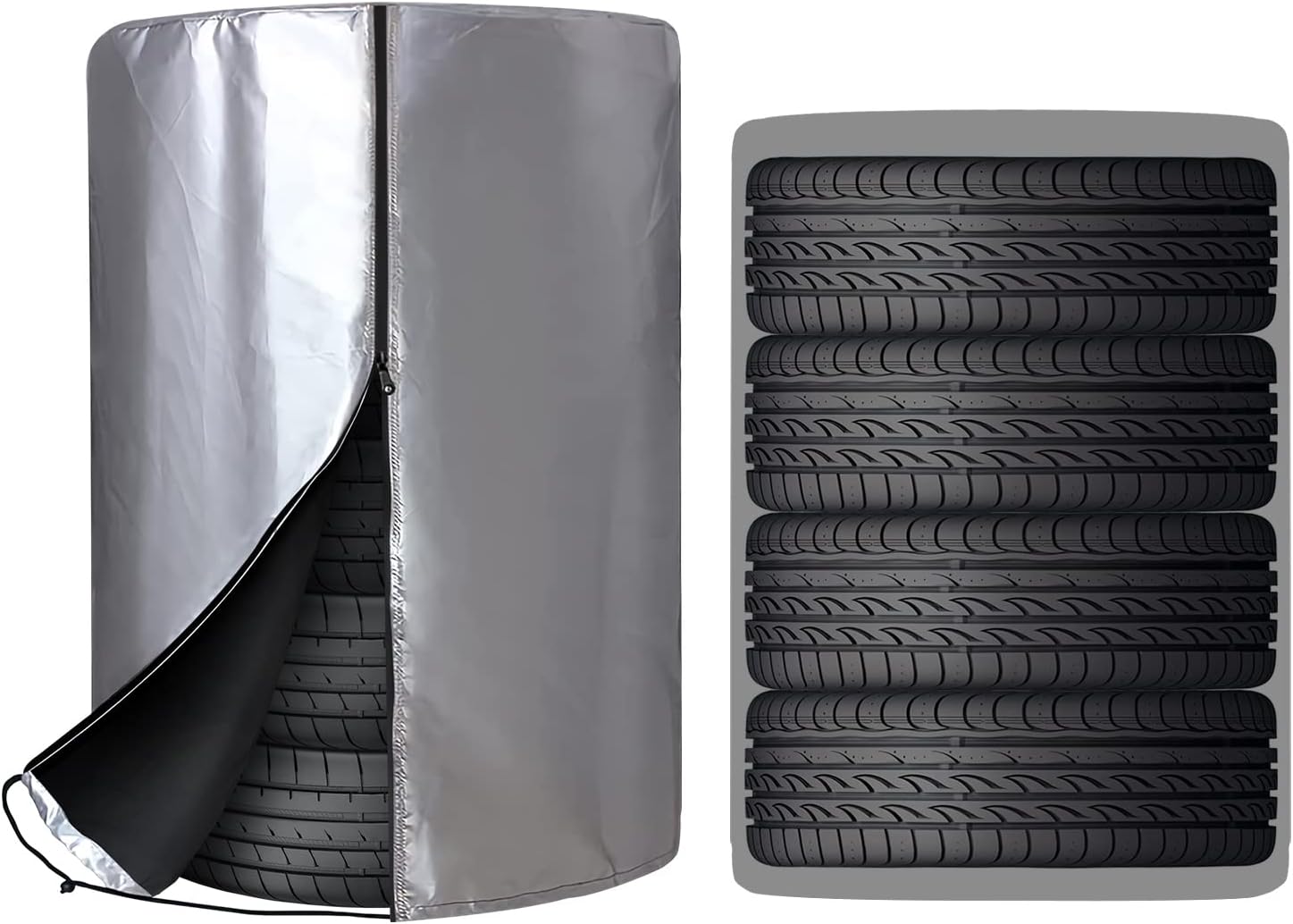 Pokrowiec na oponę samochodową (65x90cm), wodoodporny pokrowiec pancerny, mieści 4 opony, 210D, brązowy pokrowiec z tkaniny Oxford