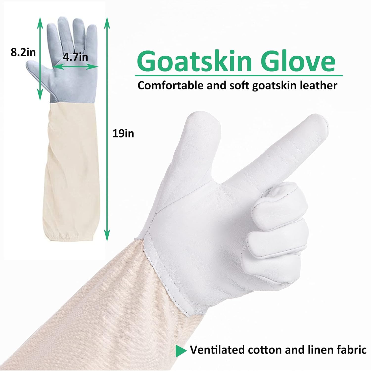 Combinaisons d'abeilles professionnelles pour hommes et femmes, combinaisons d'apiculture avec gants et capuches ventilées,pour jardin (XXL) - 4