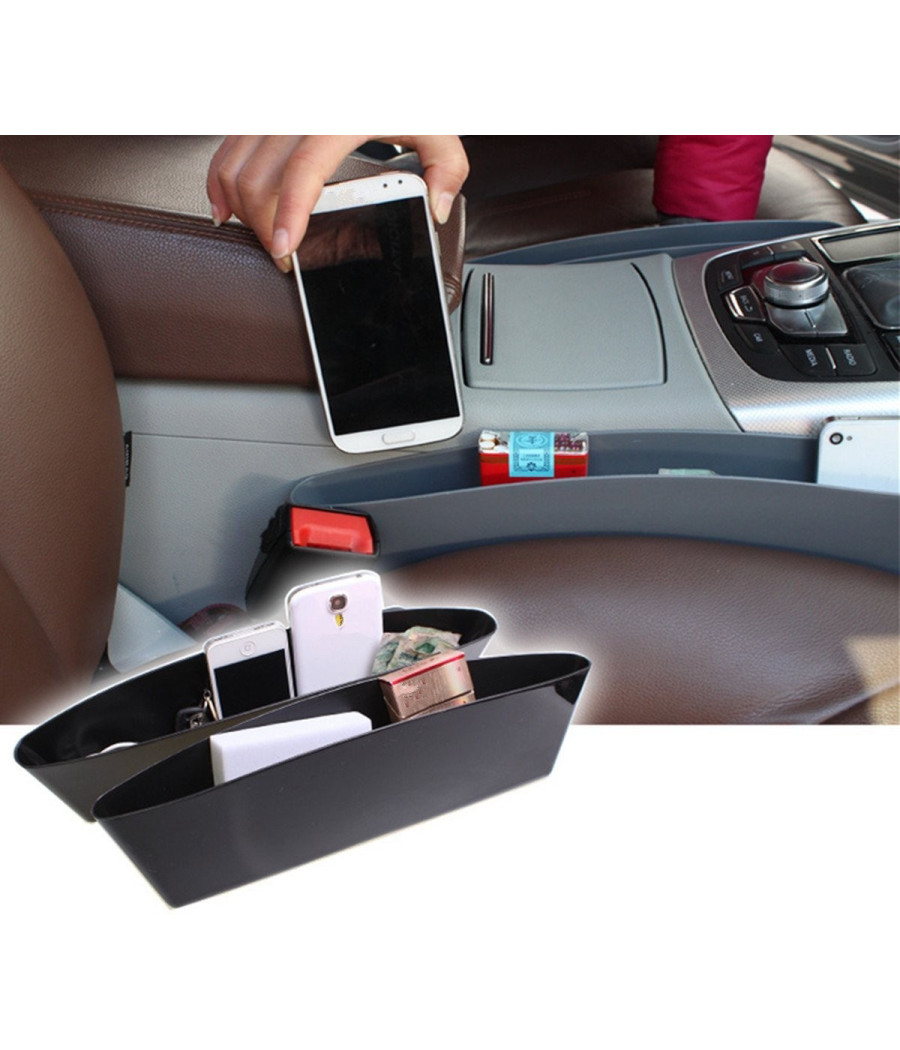 Organizer Laterale Per Sedile Auto In Pelle PU - Tasca Portaoggetti Per Telefono, Occhiali, Chiavi | Accessorio Auto Ordine E Praticità - Foto 10