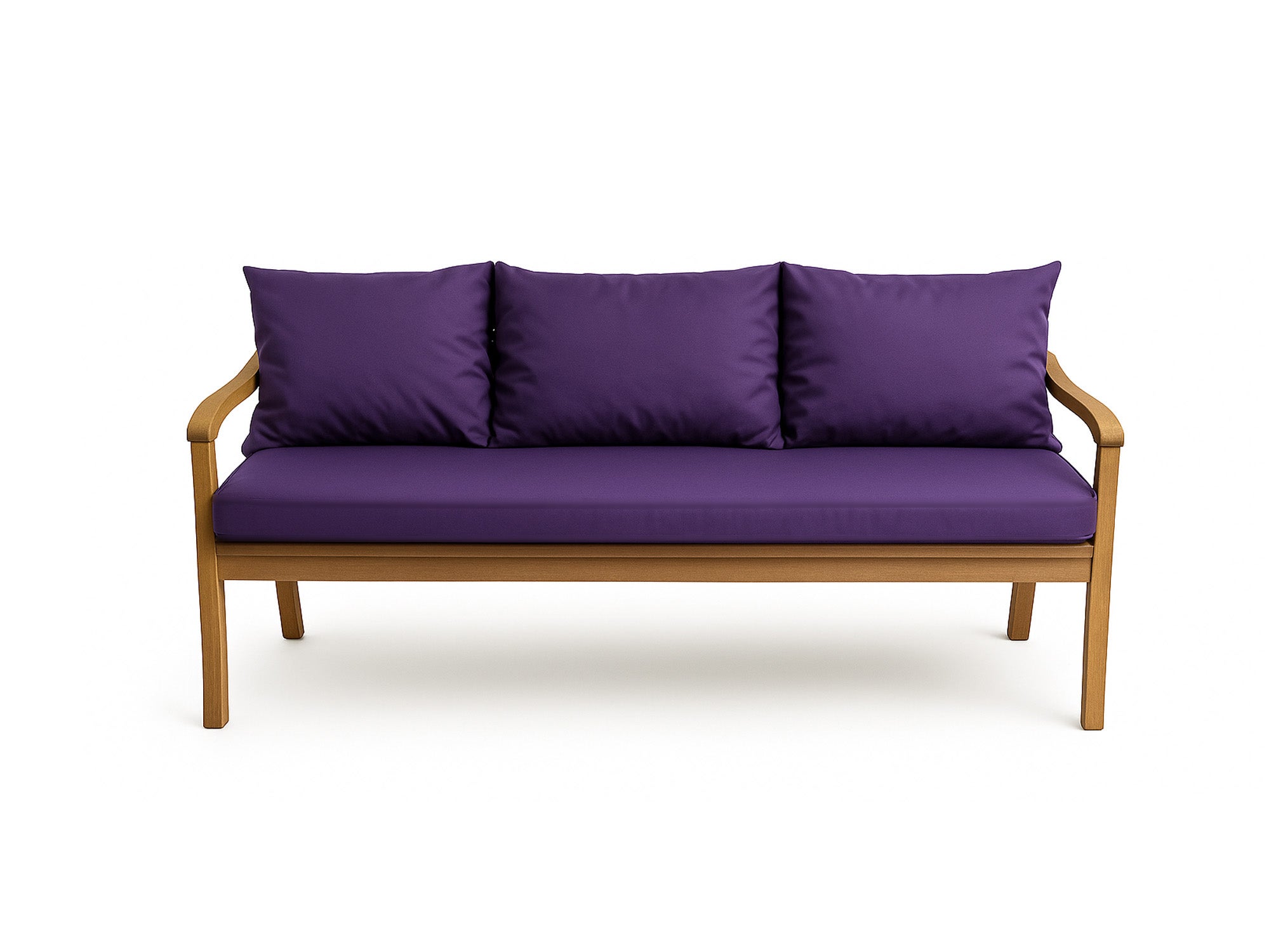 Poduszka ogrodowa na ławkę 150x60x50cm poduszka na meble ogrodowe fioletowa, poduszka na balkon taras, poducha ogrodowa na huśtawkę
