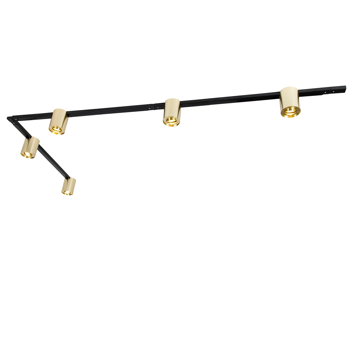 System szynowy złoty i czarny z 5 punktami 1-fazowy - Rondoo Up