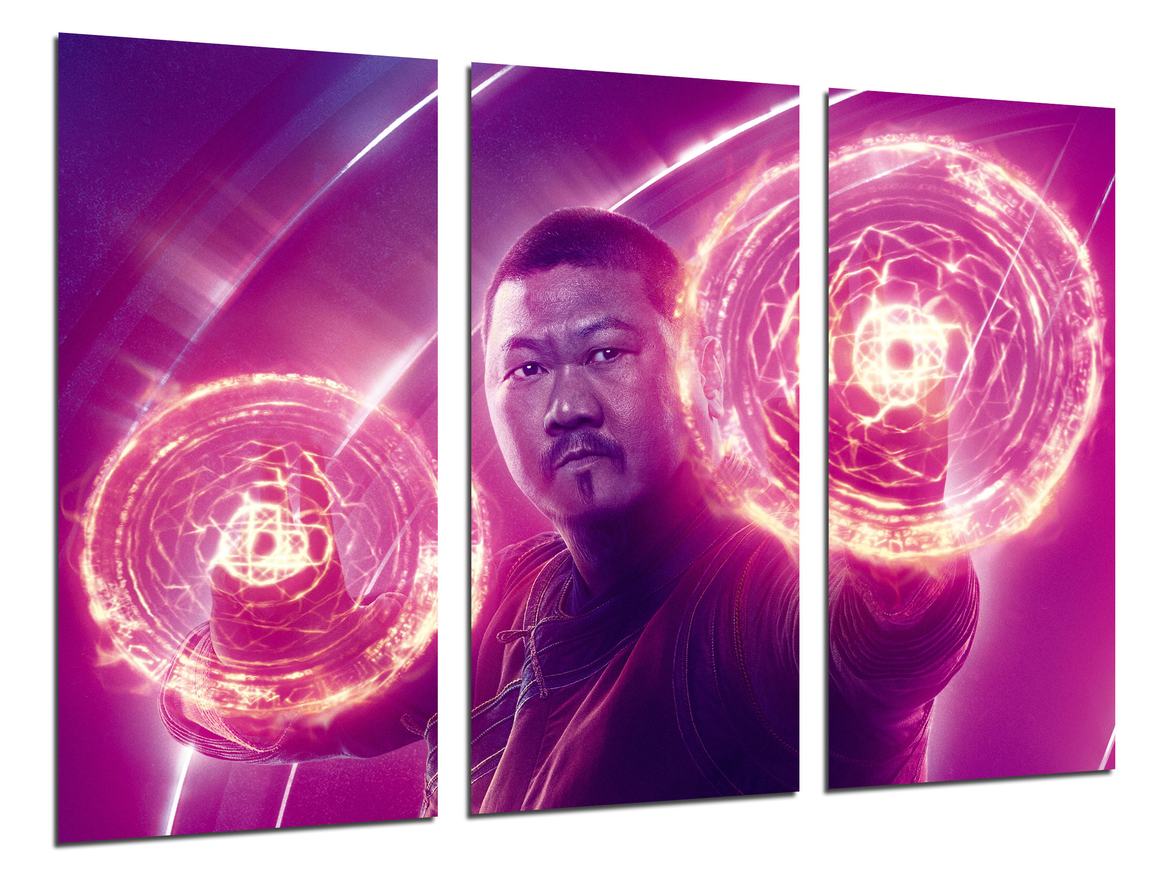 Set cuadros peliculas superheroes, wong, los vengadores la guerra infinita, wong, avengers infinity war, impresión digital sobre madera