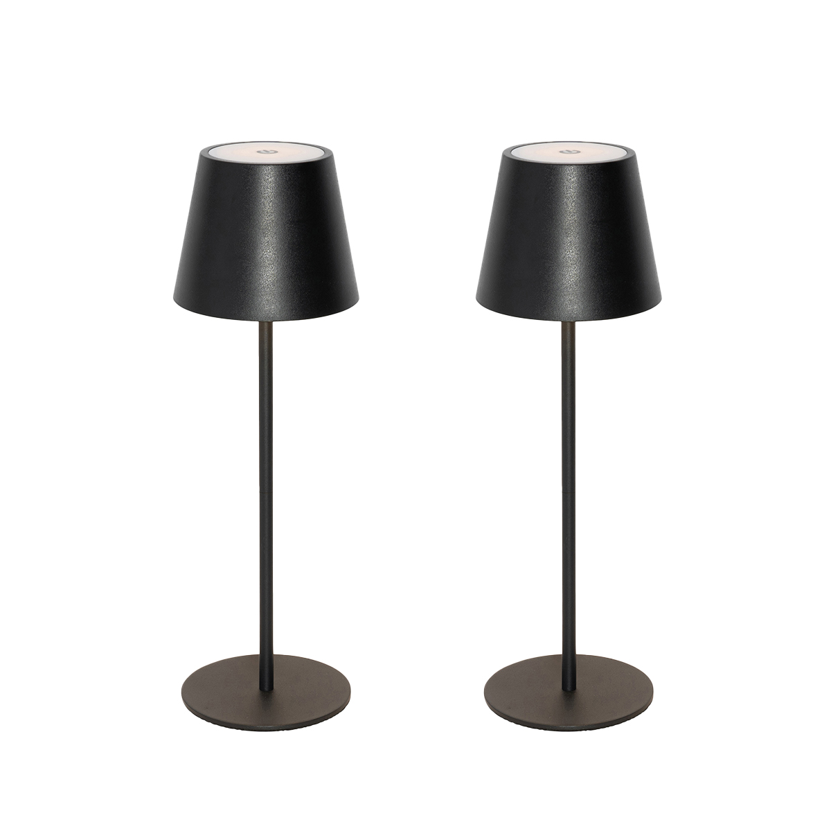 Lampe De Table Sans Fil Rechargeable - Design Bois, Dimmable, étanche, Tactile