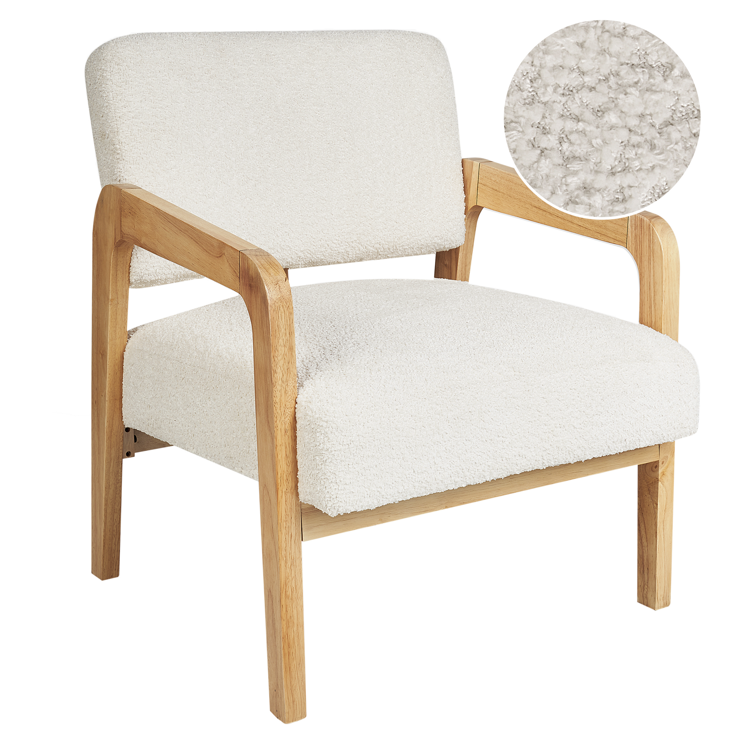 Lot De 4 Chaises Design Jamie Lorenzo Tulipe Blanche - Piètement Bois Hêtre Style Rétro
