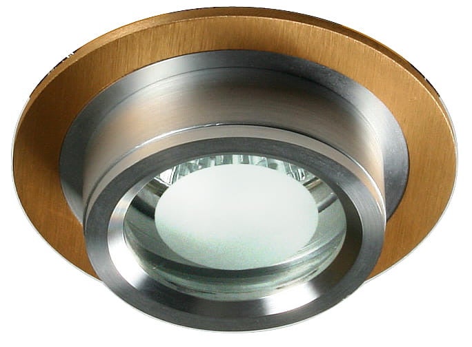 Oprawa sufitowa wpuszczana Sc-01 srebrno-brązowa 1xMR16x50W okrągła IP20 wym: 7 x 8 x 8 cm metal Candellux