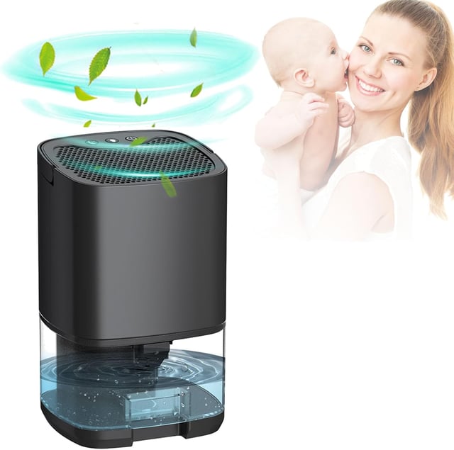 2 w 1 Cichy Osuszacz Powietrza, Przenośny Osuszacz Powietrza i Oczyszczacz Powietrza