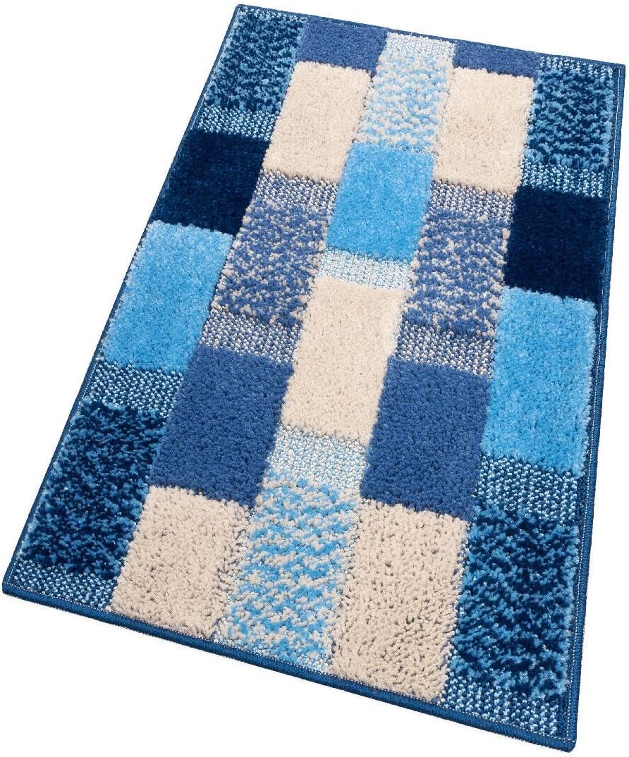 Miękka Antypoślizgowa Chłonna Mata łazienkowa 50x80 cm w Kolorze Niebieska