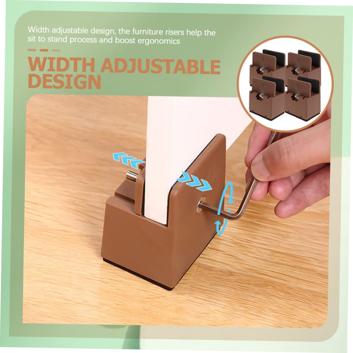 Seggiolino regolabile con poggiapiedi - Robusto e durevole, adatto per aggiungere posti a sedere extra a mobili come divani, scrivanie, di - Conf - 4