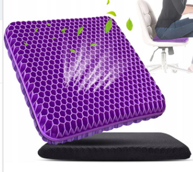 Coussin D'Assise Moto Gel Nid D'Abeille - Absorbant Chocs, Respirant Et Antidérapant Pour Longues Trajets