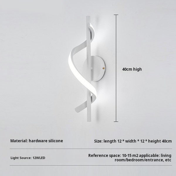 Aplique De Pared LED Moderno Toolight – 12W, 1350 Lúmenes, Luz Blanca Cálida 3000K, Diámetro 20 Cm, Para Interior