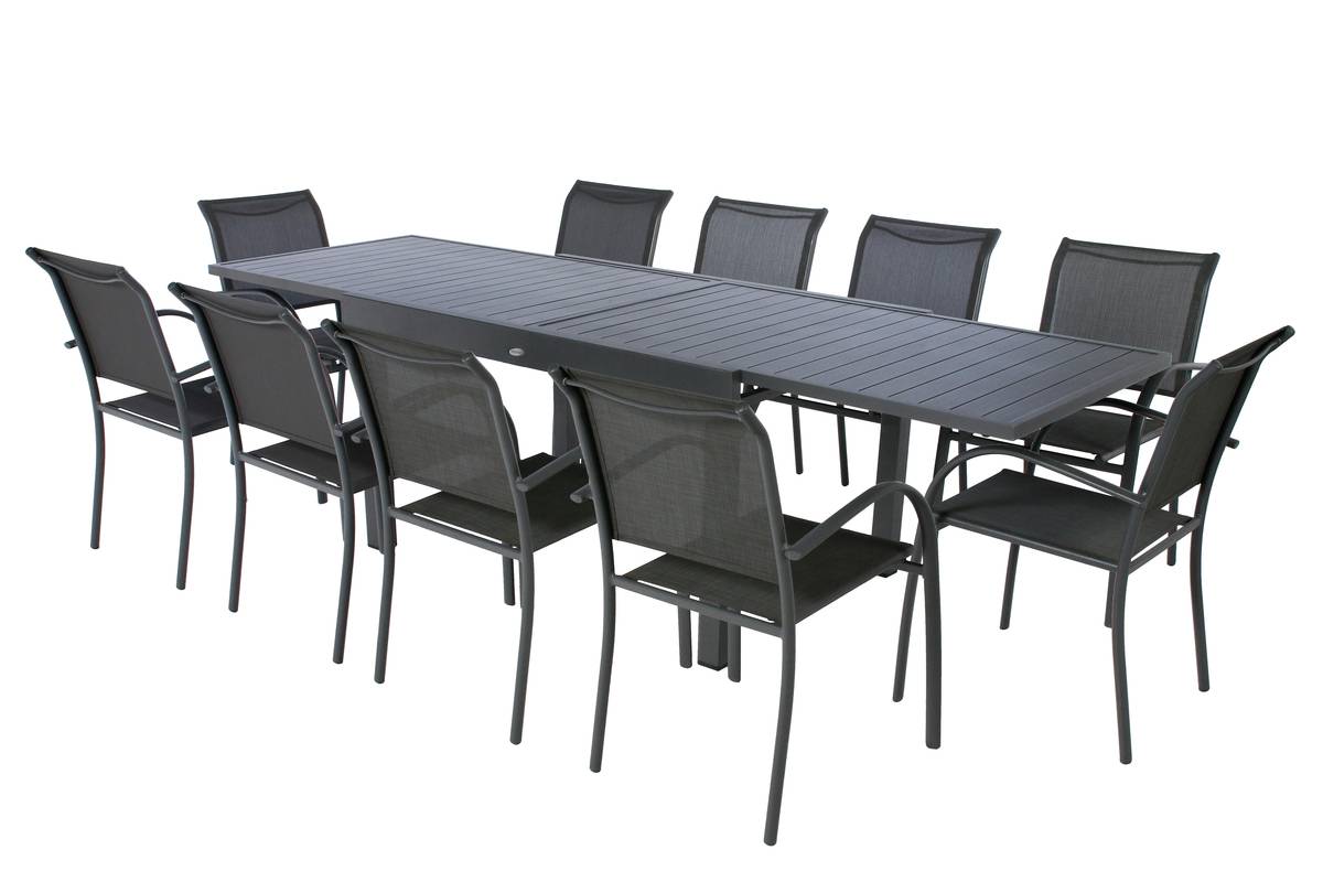 Hespéride - Tavolo da giardino allungabile a 10 posti 