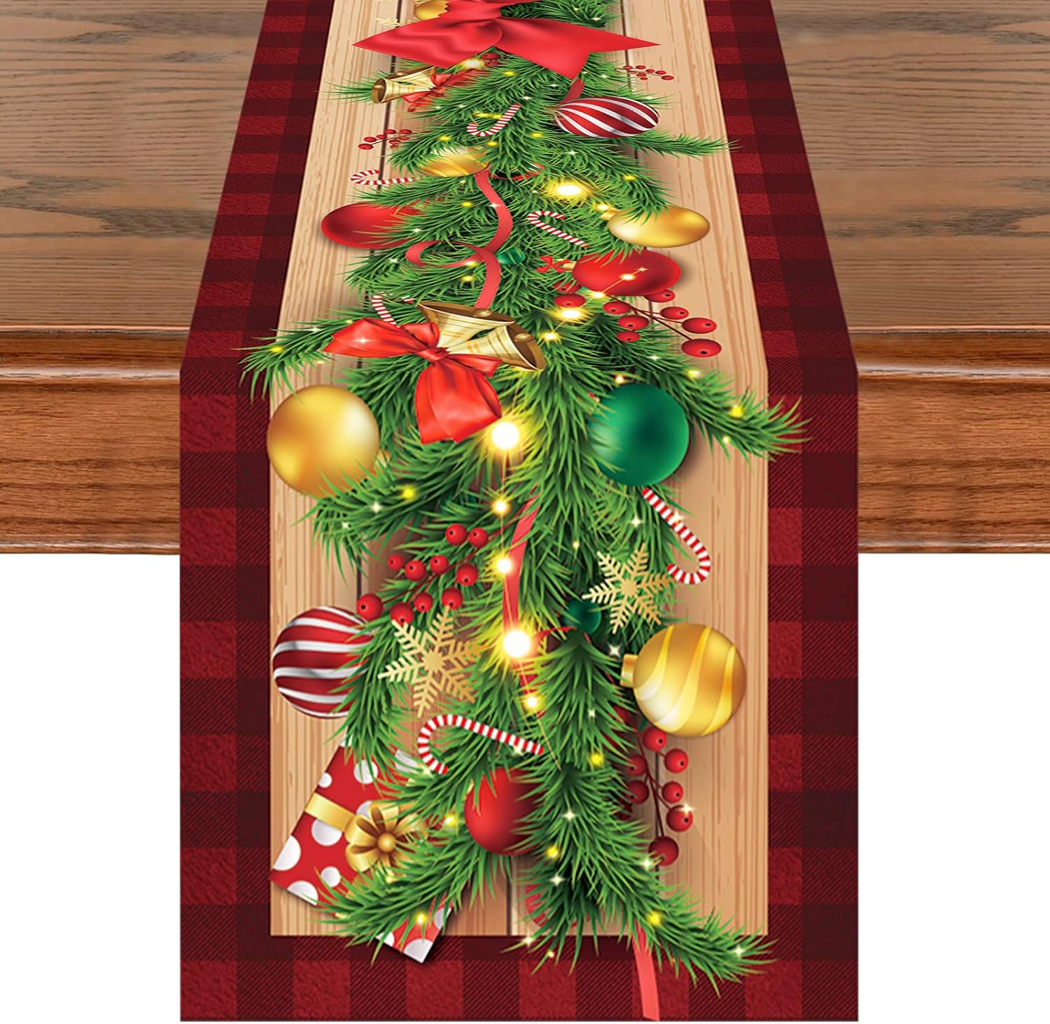Chemin De Table Noël Rouge Pier 1 - Étoile Et Bijou - Neuf 45cm