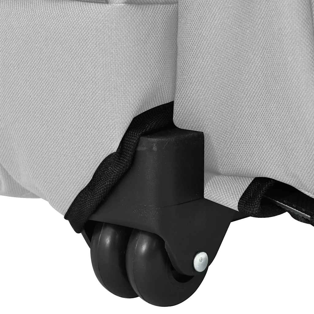 Chariot pour animaux de compagnie 3 en 1 Gris 48 x 32 x (57-106) cm Tissu Oxford vidaXL - 9