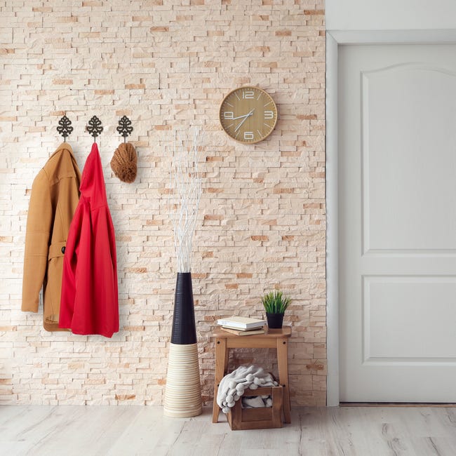 Gancio Appendiabiti In Bambù - Da Parete, Singolo, Naturale, Per Ingresso O Bagno - Foto 2