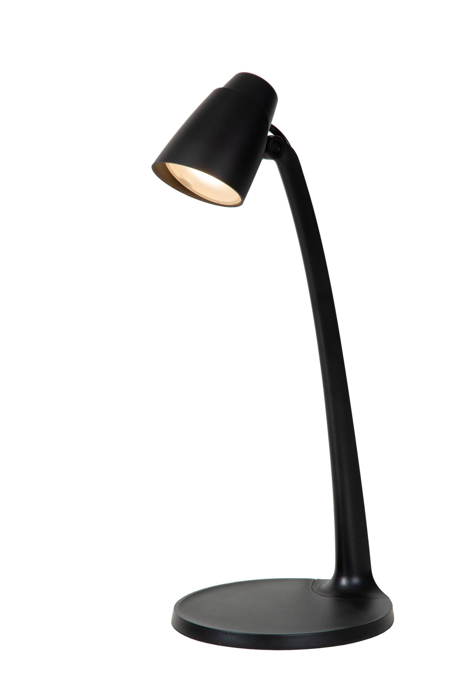 Lampe de bureau LUDO - Noir - LED intégré - Lucide | Leroy Merlin