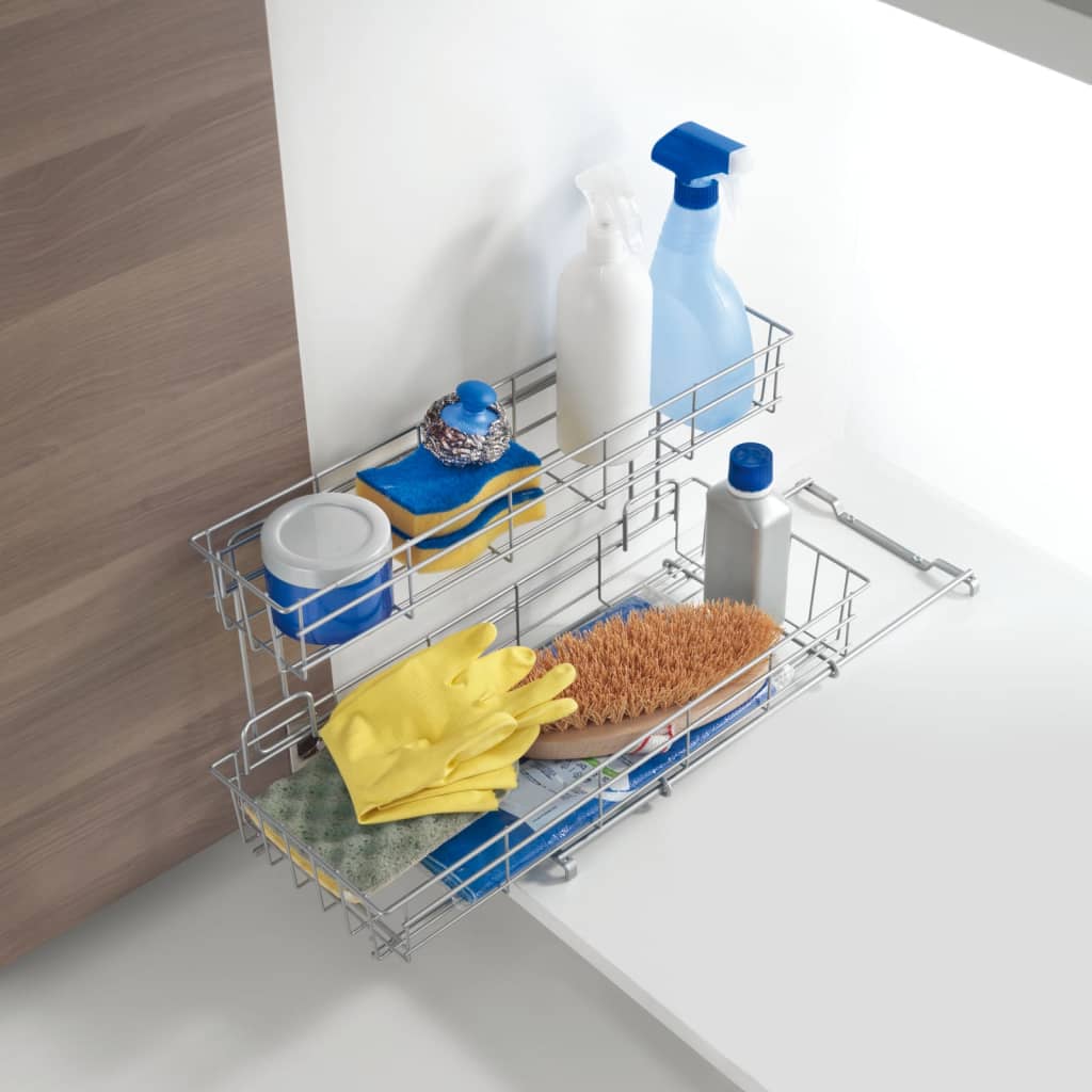 Organizer Per Lavello Da Bagno, A 2 Livelli, Con Spazio Stretto, Organizer Per Riporre Oggetti Sotto Il, Multiuso Per Vanità, Sottolavello, Mobili Da Cucina, Dispensa, Capacità Di Carico