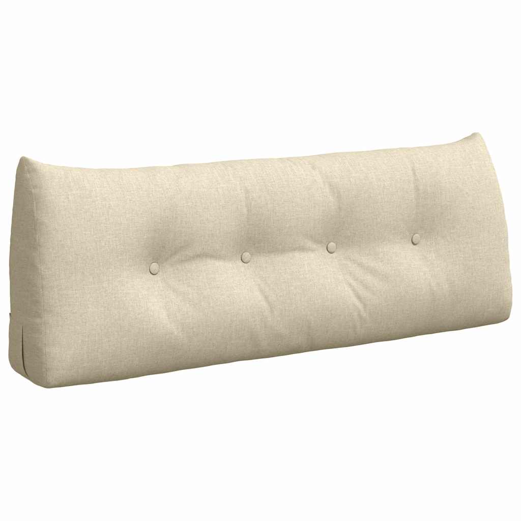 Coussin de Dos Crème 120 x 24 x 50 cm tissu vidaXL - 2