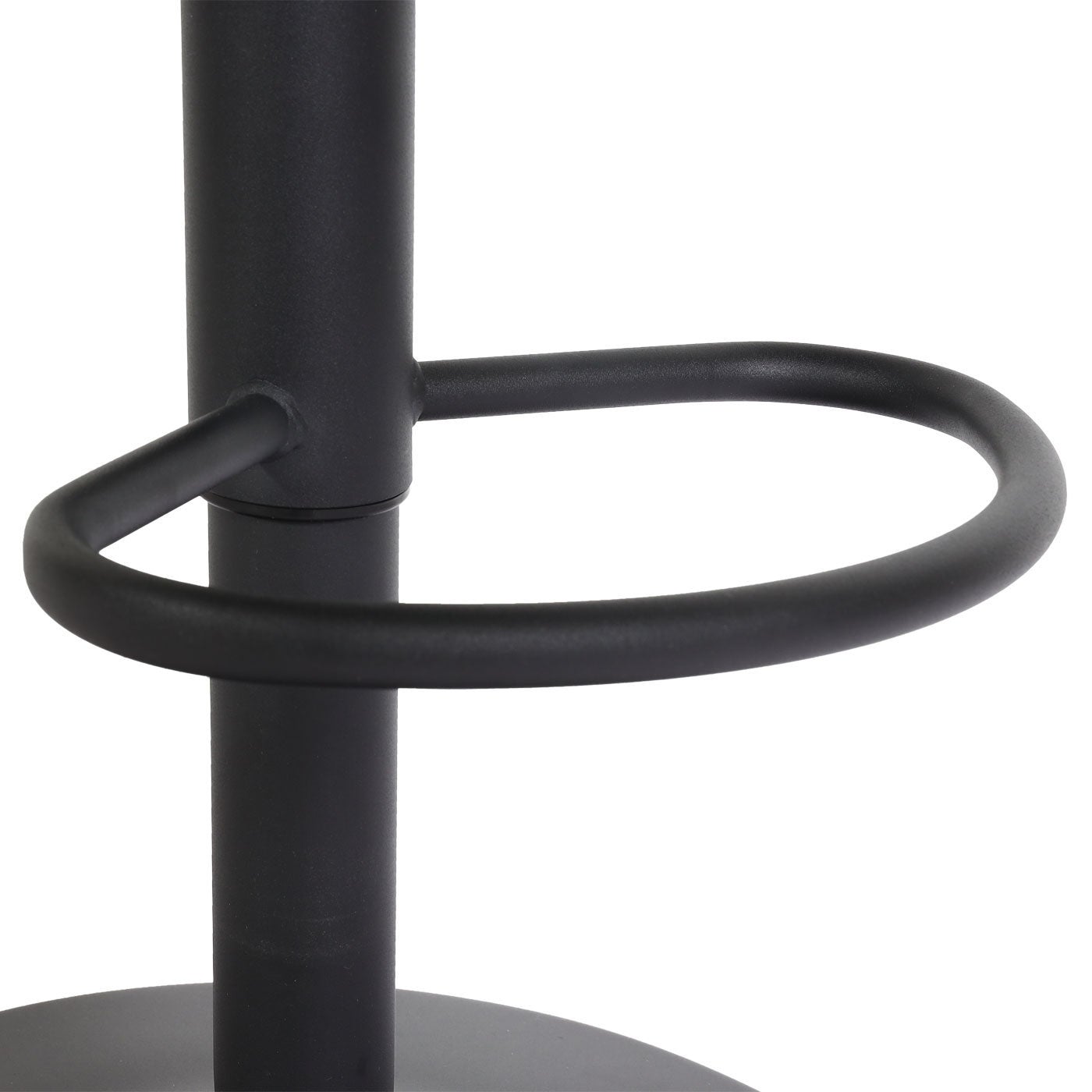 Taburete de bar x1 giratorio con reposabrazos giratorio y reposapiés en tela gris oscuro con base de meta 04_0008587 - 5