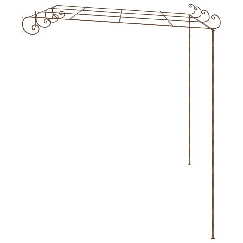 vidaXL Pergola de jardin Marron antique 4x3x2,5 m Fer - 3