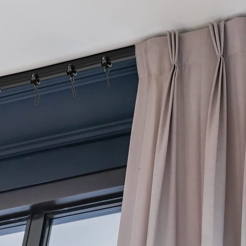 Système de rail de rideau de plafond trimold Premium de 3