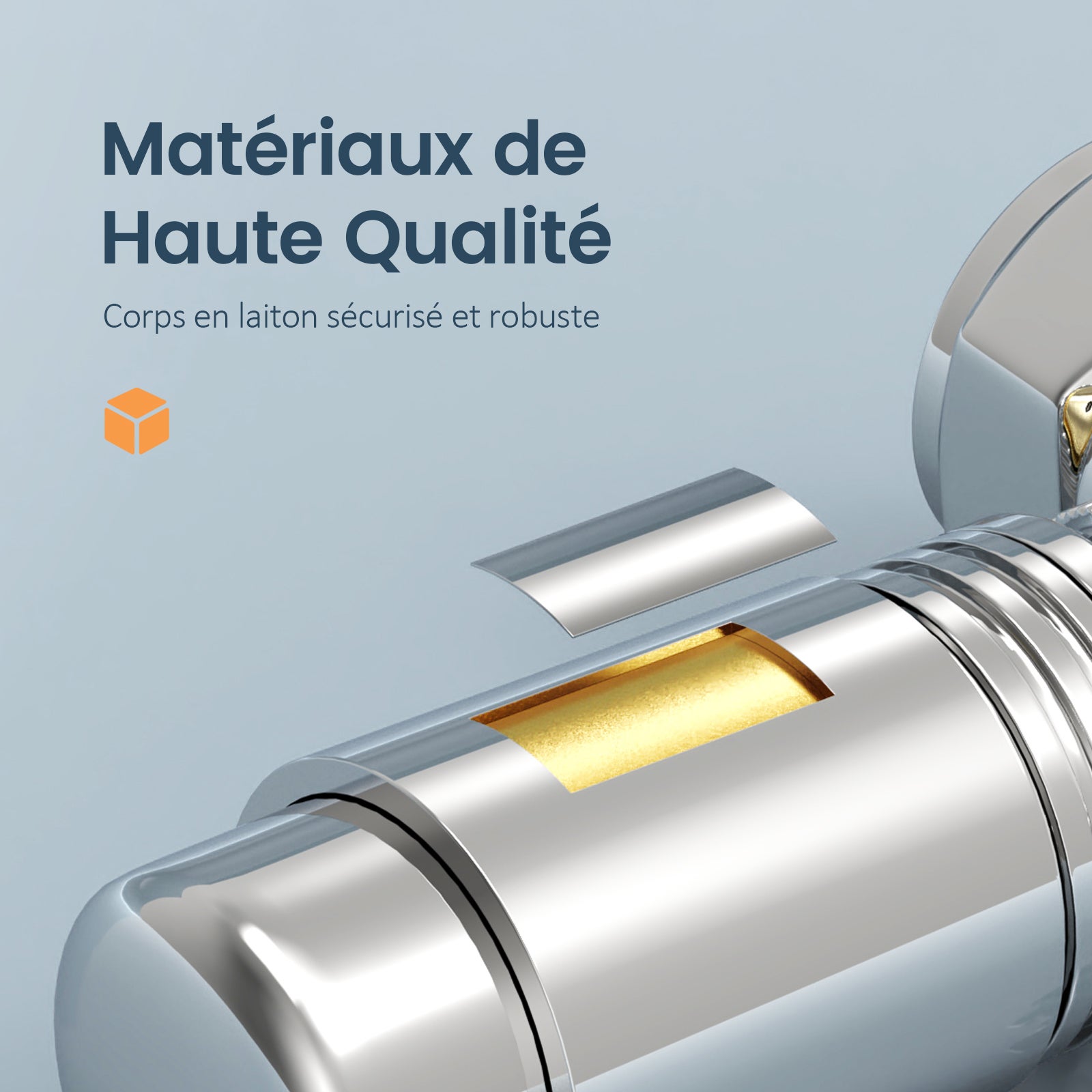 Robinet de Radiateur EMKE Robinet Thermostatique pour Radiateur avec Contrôleur de Température (Chrome) - 6