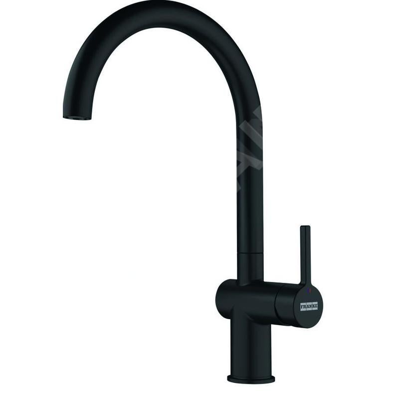 Grifo de cocina Franke Active J negro mate con caño giratorio