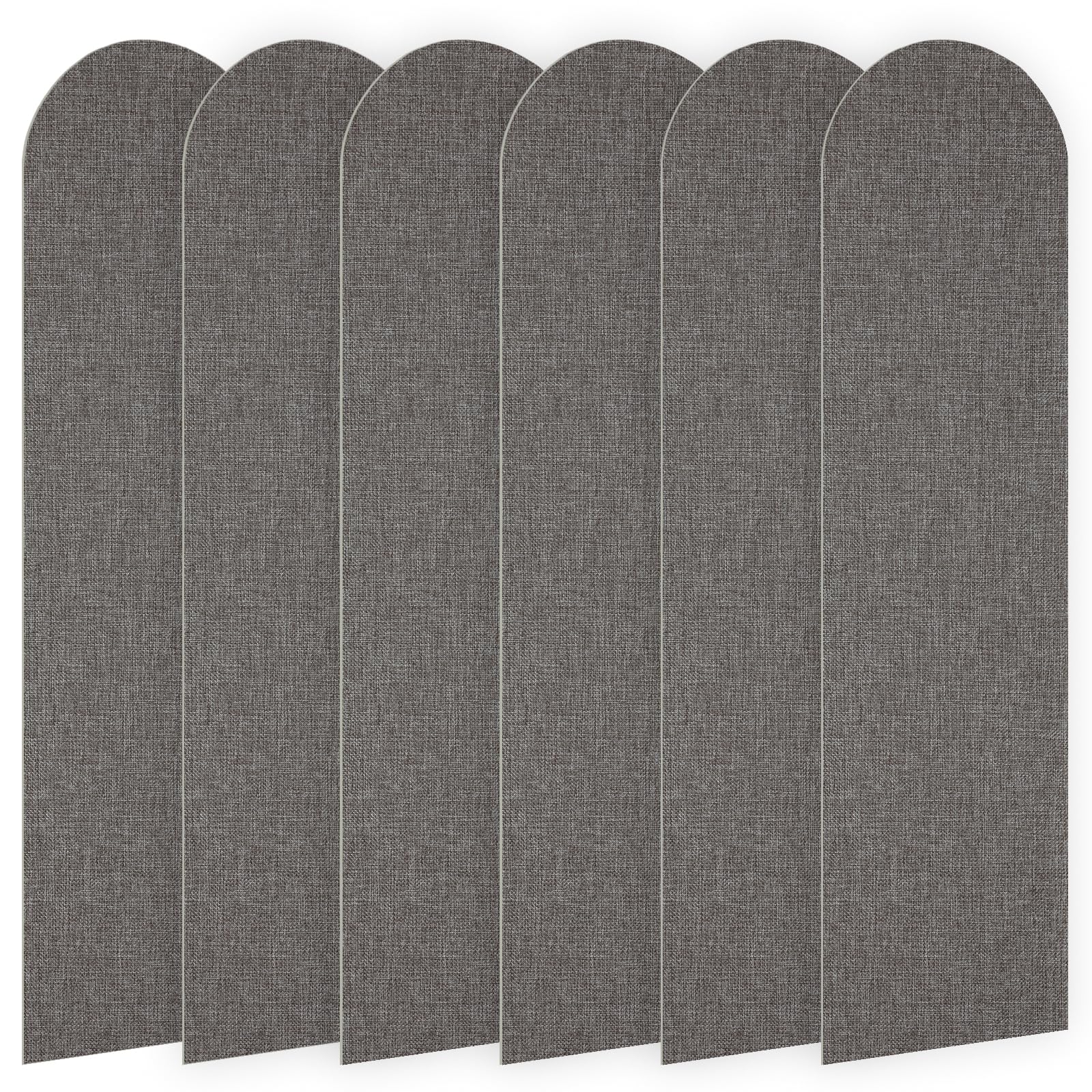 Zestaw 12 paneli ściennych 3D, 60 x 15 cm - Okładzina ścienna XPE - Samoprzylepne panele ścienne - Poduszki ścienne antypoślizgowe - Ciemnoszary