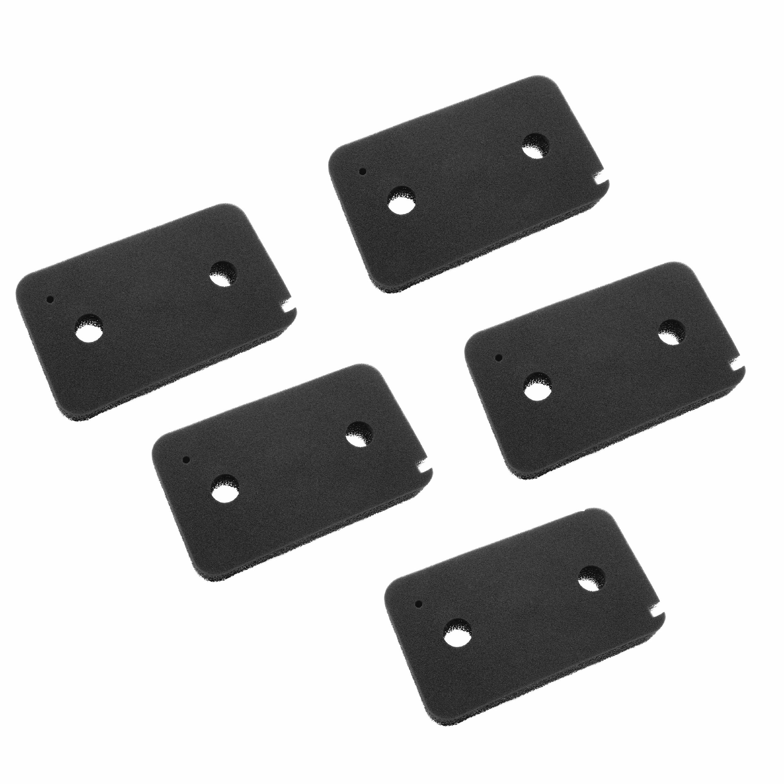 vhbw 5x filtre mousse compatible avec Miele 111 T8812C, 90 PT5135C, T8164WP, T7850WP (CH), T7953WP (CH), PT5135C Duo Star, T7850WP sèche-linge - 2