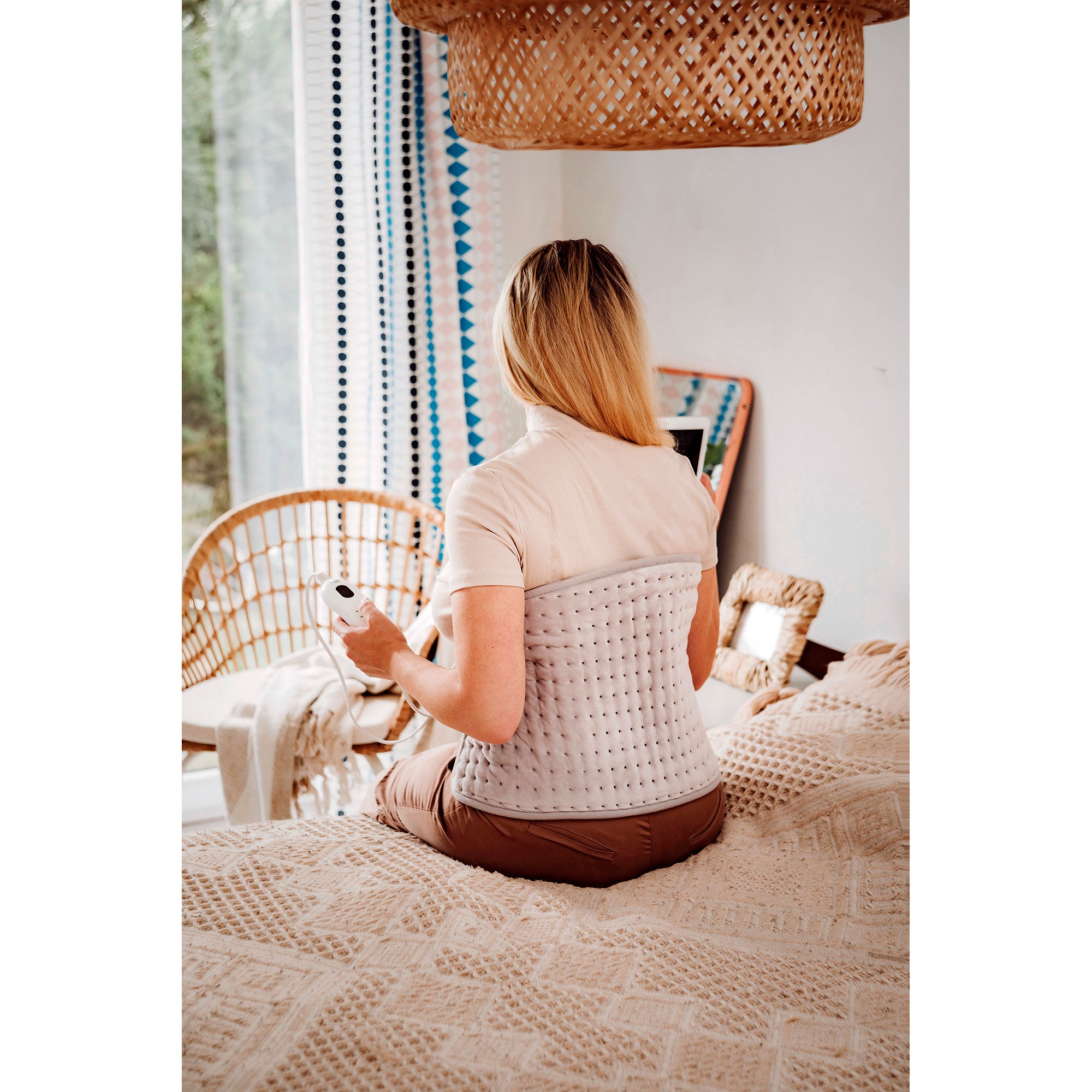 Coussin Chauffant Ceinture Lombaire Electrique Thermique Dos Cou