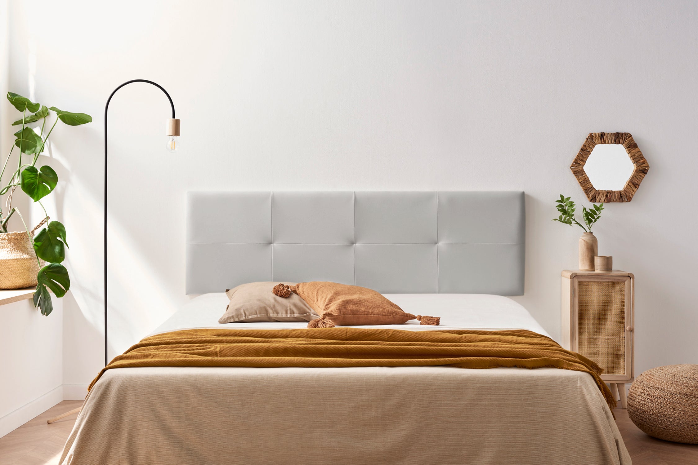 Testiera Imbottita ALTEA Similpelle 90x50x5 cm - Moonia - 4