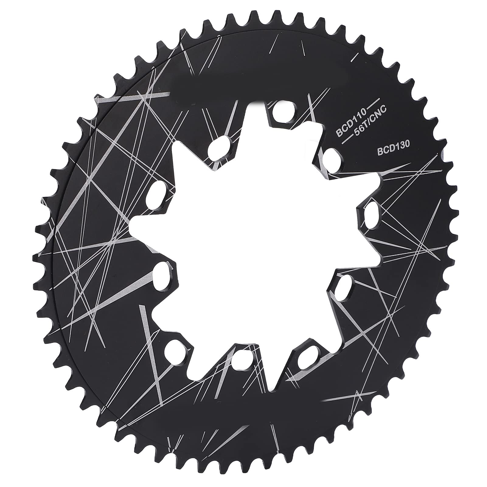 Plateau Vélo WEST BIKING - 53/56/58 Dents - BCD 130 Mm - Alliage Aluminium - Pour Vélo Pliant - Neuf