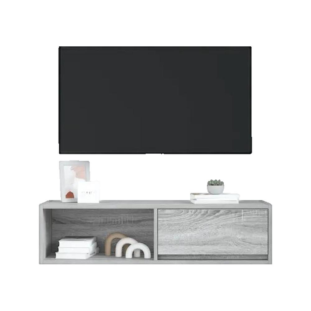 vidaXL Meuble TV sonoma gris 100x31x25,5 cm bois d'ingénierie - 3