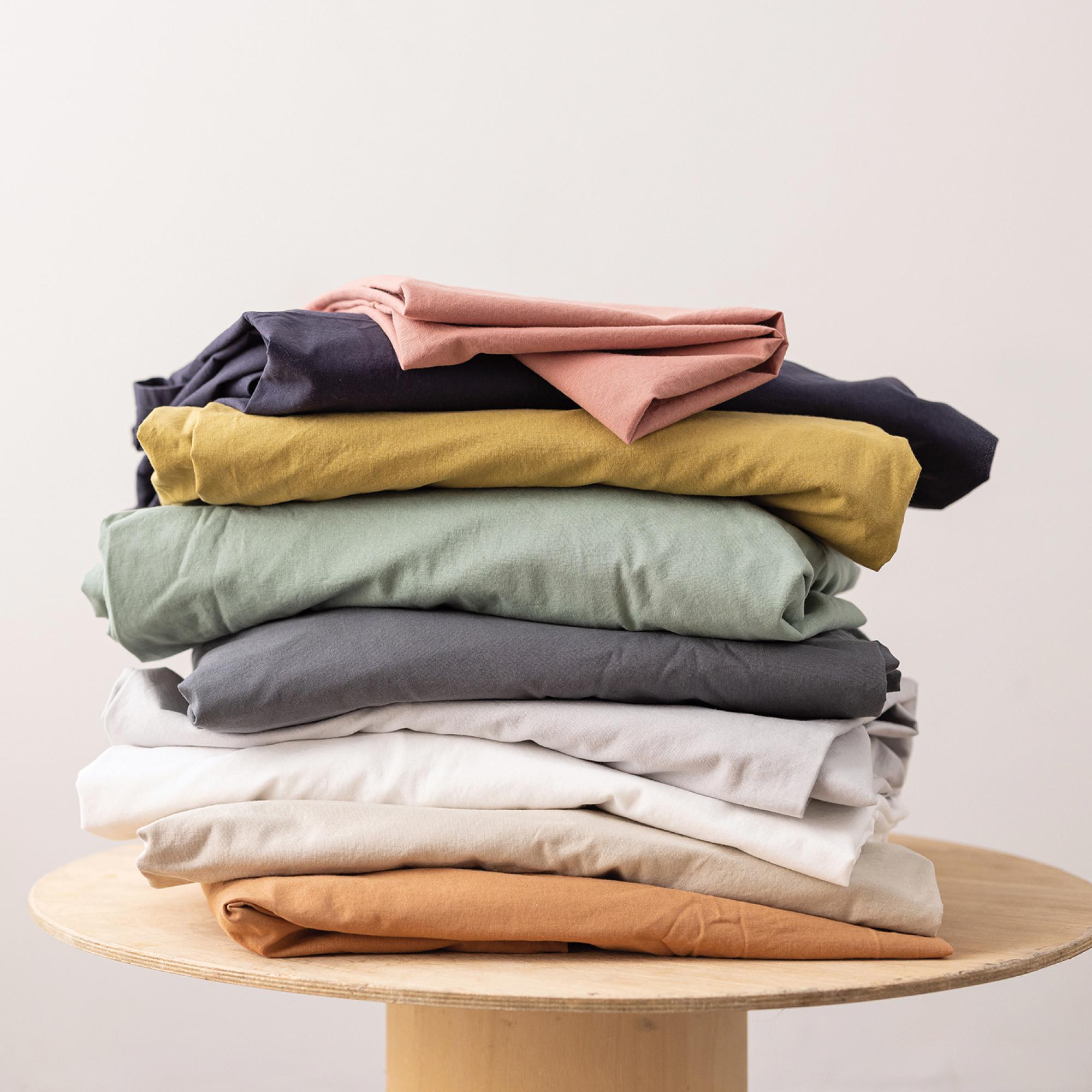 Drap housse Calita marine 140 x 190 x 30 cm Vivaraise - 2