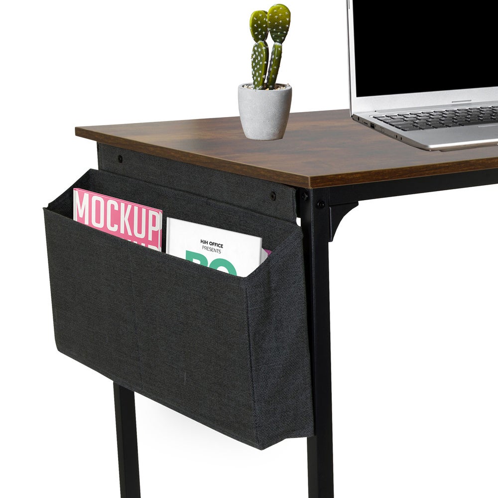 Scrivania con tasca laterale WORKSPACE H 120 x 60 Nero / Noce hjh OFFICE - 3