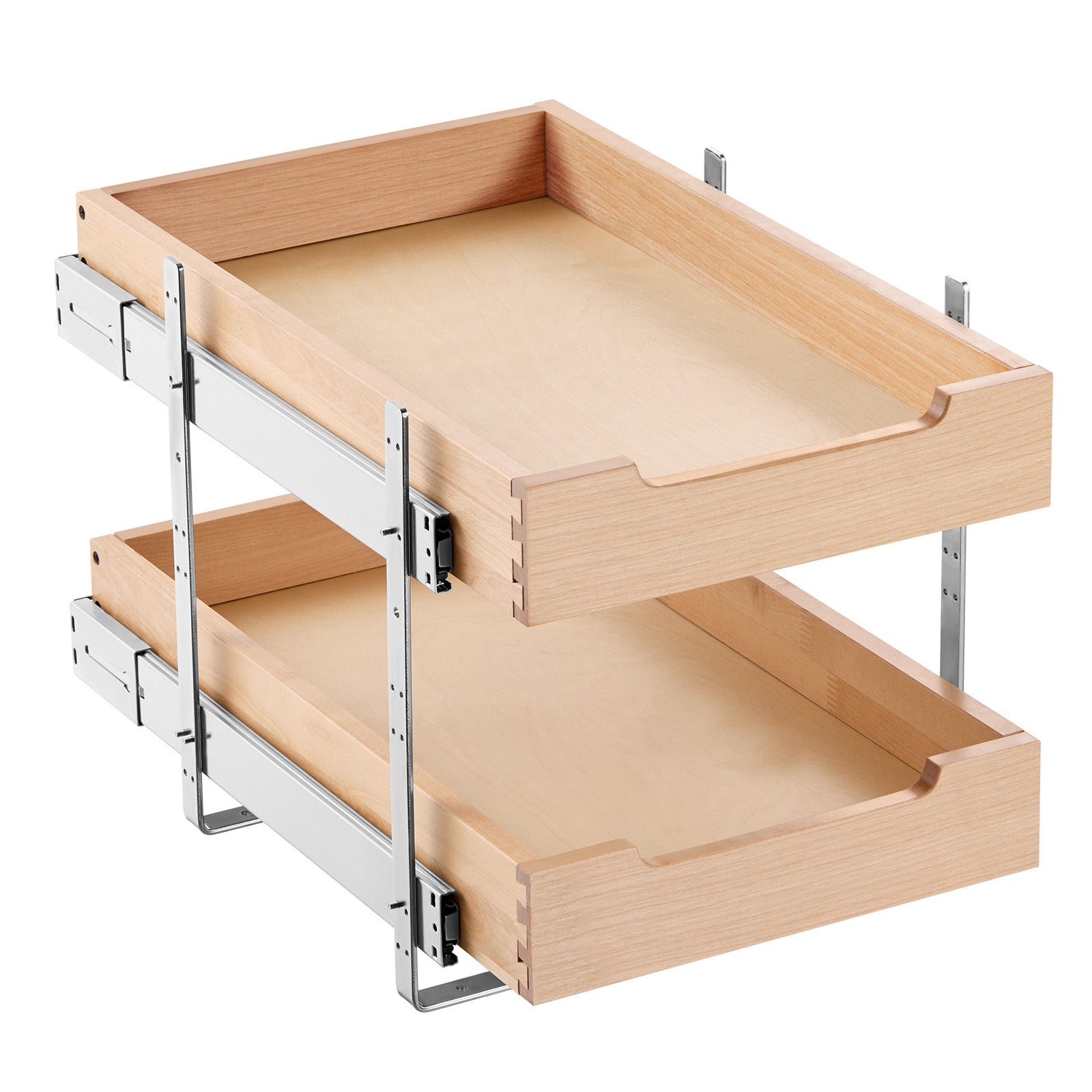 2-poziomowa wysuwana szuflada drewniana pod szafkę Organizer 315x533x76mm VEVOR