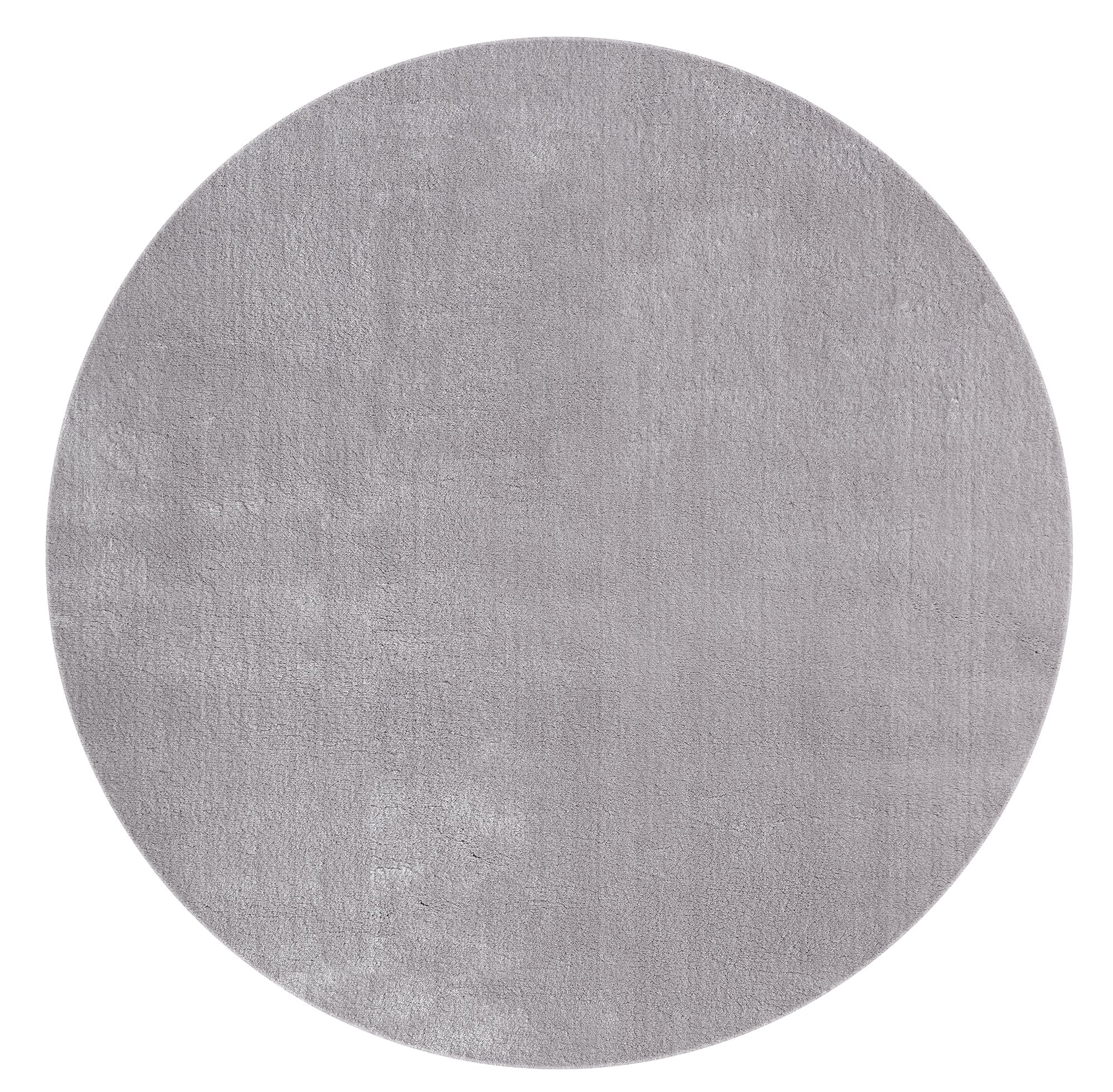 the carpet Relax tapis moelleux à poils courts, dessous antidérapant, lavable à 30 degrés, super soft, aspect fourrure, Gris, 200 cm - 3