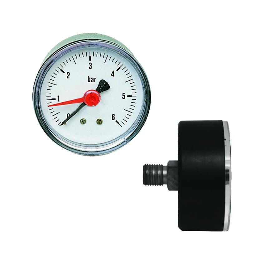Manomètre THERMIS 358G 0-100 Bar - Montage Arrière G1/4 - Glycérine - 63mm